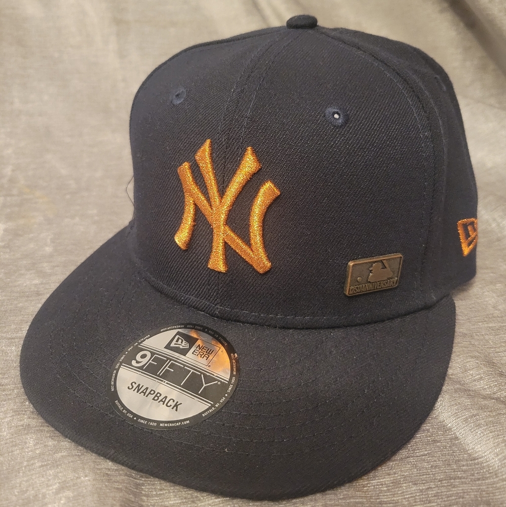 New Era Dark Blue Cap with Orange Logo